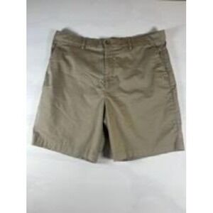 Calvin Klein‎ Mens Khaki Flat Front Chino Shorts Size 36 Casual Summer